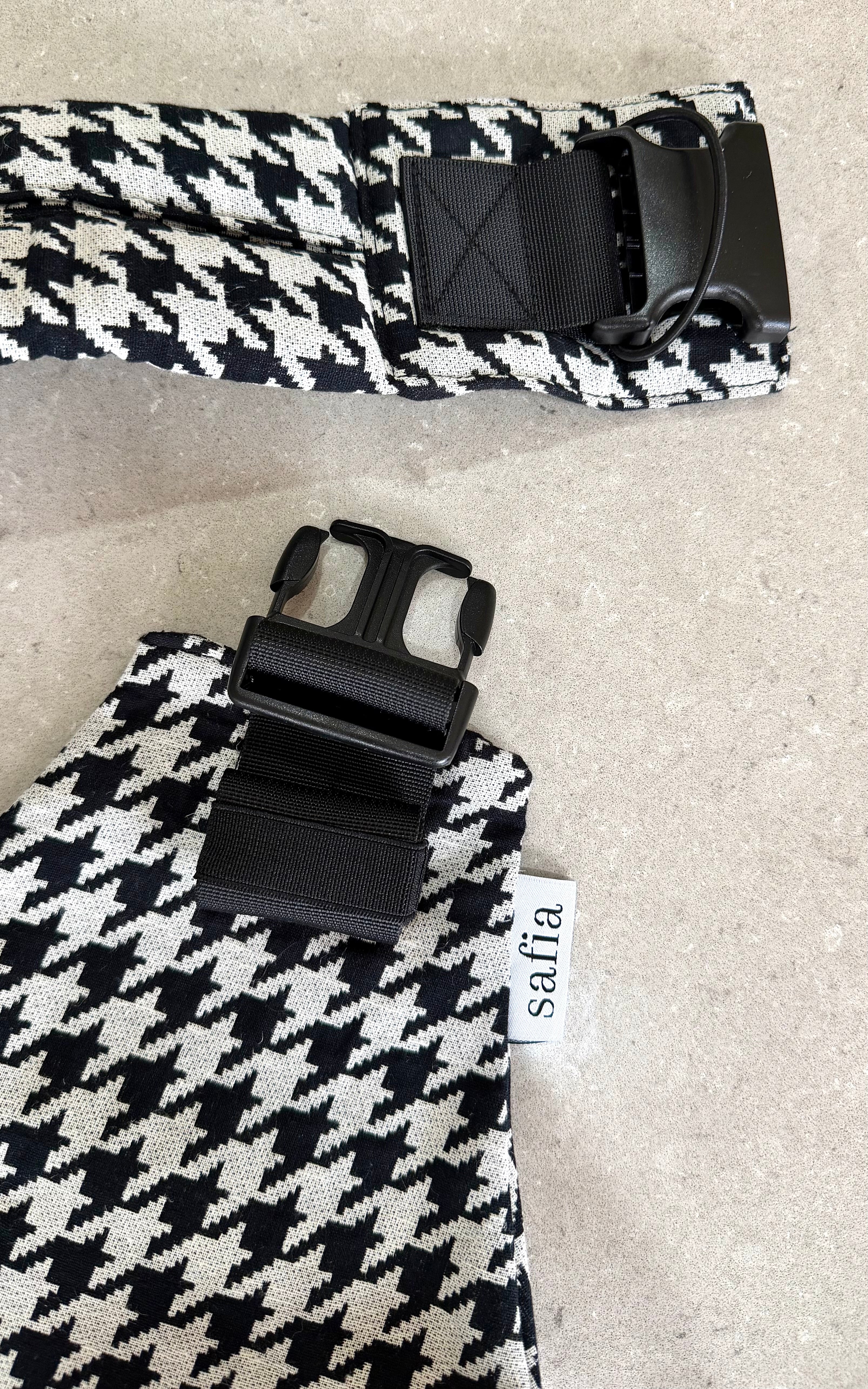 Toddler Sling - Black and White Houndstooth