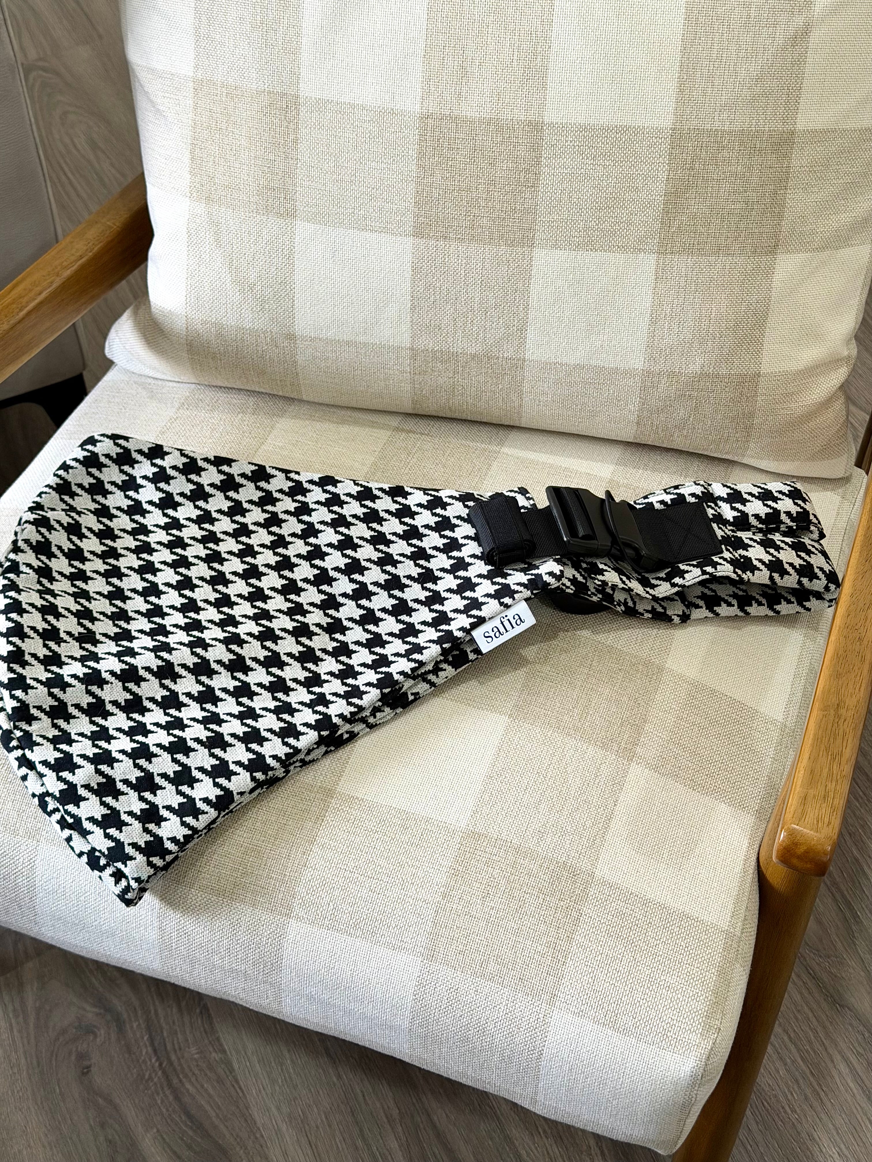 Toddler Sling - Black and White Houndstooth