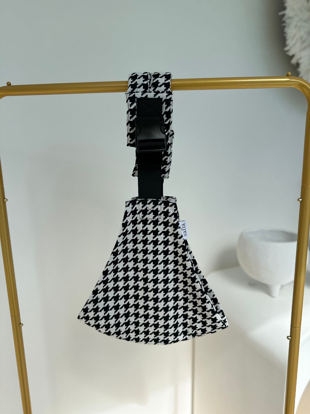 Toddler Sling - Black and White Houndstooth