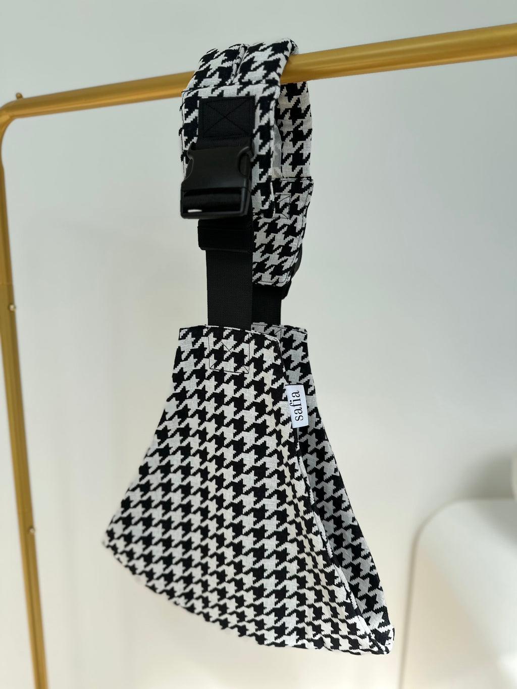 Toddler Sling - Black and White Houndstooth
